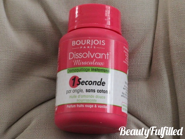 12 Favourite Beauty Products of 2012 - Nails Bourjois One Second Nail Polish Remover